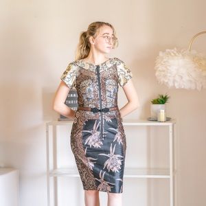 Beguile Byron Lars Anthropologie brocade dress